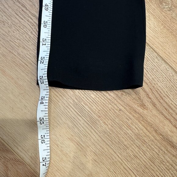 A.L.C. Black Crepe Sleeveless Deep V-Neck Tuxedo Jumpsuit Size 2 - Picture 8 of 9